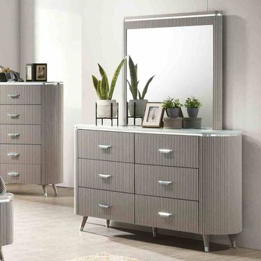 Aldridge Dresser In Light Gray