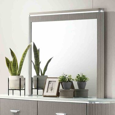 Aldridge Mirror In Light Gray