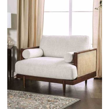Alesund Chair In Beige and Walnut