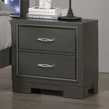 Alison Night Stand In Dark Walnut