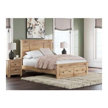 Allihauser Panel Storage Bedroom Set In Tan