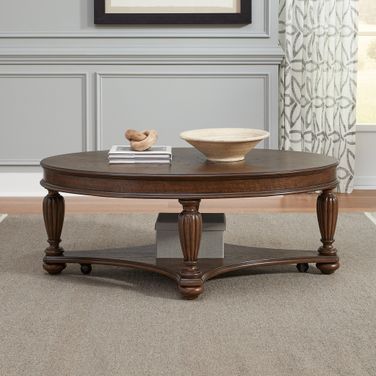 Allington Oval Cocktail Table In Sienna