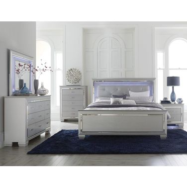 Allura Silver Youth Panel Bedroom Set