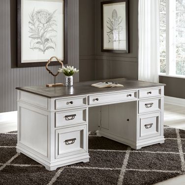 Allyson Park Complete Desk Set In White