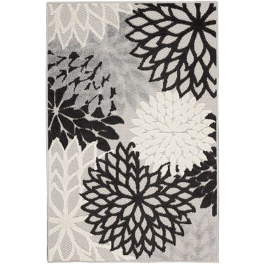 Aloha 3' x 5' Rug In Black White
