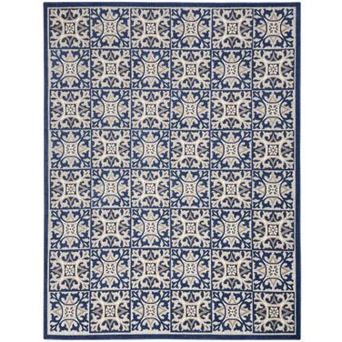 Aloha 9' x 12' Contemporary Rug In Blue