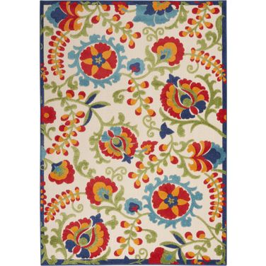 Aloha Multicolor 5'3" x 7'5" Area Rug