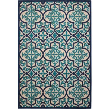 Aloha Navy 9'6" x 13' Bohemian Area Rug
