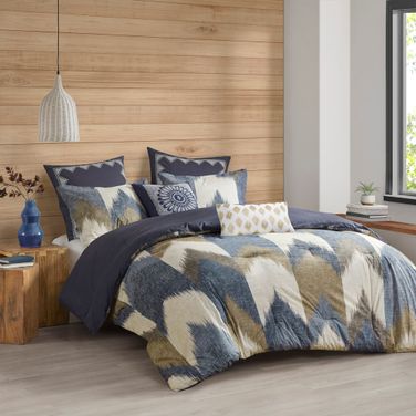 Alpine 3 Piece Comforter Mini Set In Navy