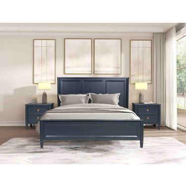 Altamira Queen Bed In Malta Blue