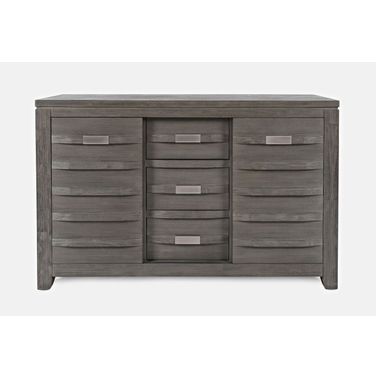 Altamonte 54 Inch Server with Sliding Doors In Brushed Grey