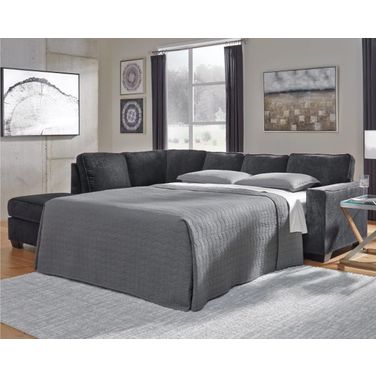 Altari 2-Piece LAF Sleeper Sectional With Chaise In Slate