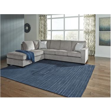 Altari 2-Piece RAF Sectional with Ottoman In Alloy