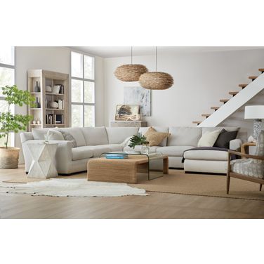 American Life Amani Brown Rope And Glass Occasional Table Set