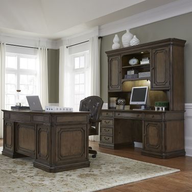 Amelia 5 Piece Jr Executive Set In Antique Toffee