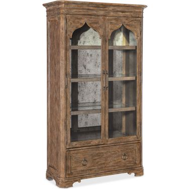 Americana Display Cabinet In Medium Wood