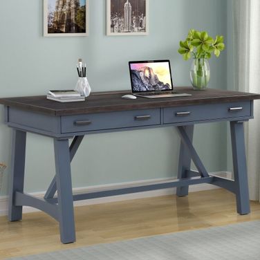 Americana Modern Denim 60" Home Office Set