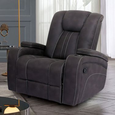 Amirah Glider Recliner In Dark Gray