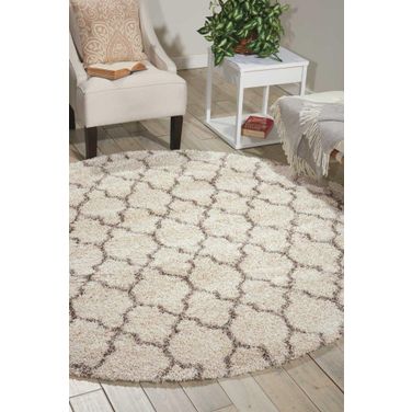 Amore Cream 7'10" x 7'10" Round Area Rug