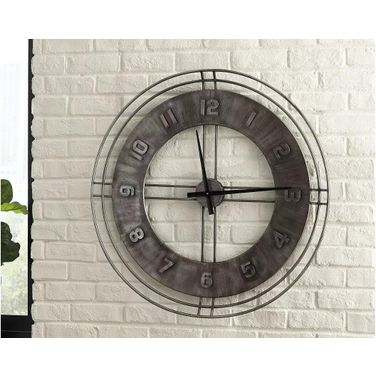 Ana Sofia Antique Gray Wall Clock