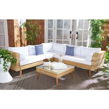 Analon Outdoor Sectional in White