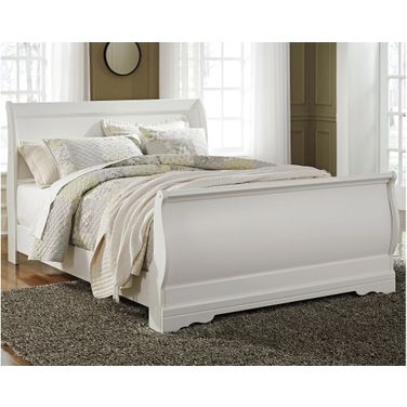 Anarasia White Queen Sleigh Bed