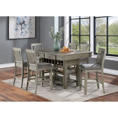Anaya Counter Dining Room Set In Gray