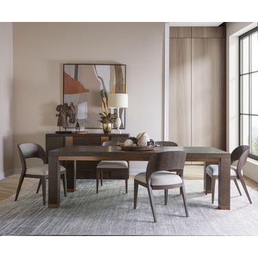 Andare Rectangular Dining Room Set In Brown