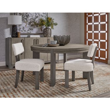 Anderson Park Round Dining Room Set In Moose Trail and Frontier Brown