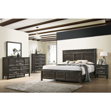 Andover Youth Panel Bedroom Set In Nutmeg