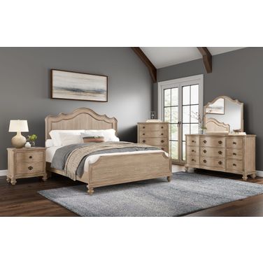 Annecy Lake Panel Bedroom Set in Sandstone