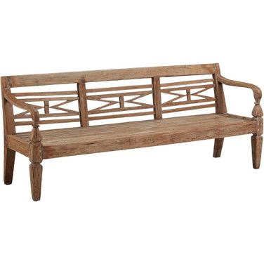 Antique Plantation Grown Teak Bench