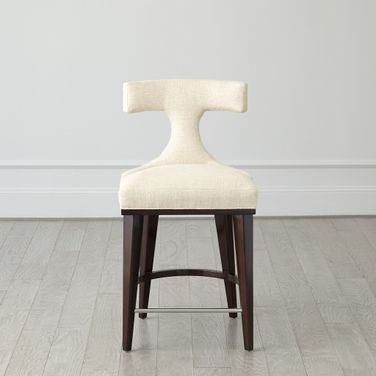 Anvil Woven Back Counter Stool In Brown