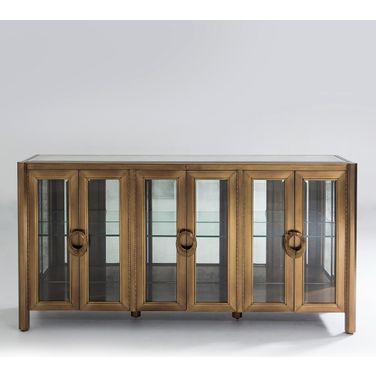 Apothecary Console Cabinet In Bronze