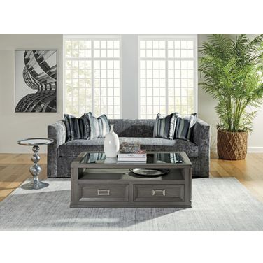 Appellation Gray Wire Brushed Rectangular Occasional Table Set
