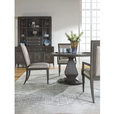 Appellation Gray Wire Brushed Round Dining Room Set