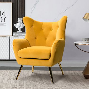 Arama Accent Chair In Mustard