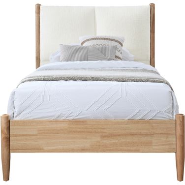 Arbor Fabric Twin Bed In Natural and Cream