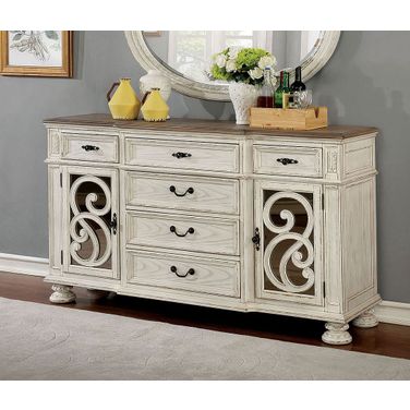 Arcadia Antique White Server