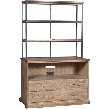 Arcadian Lateral File Deck In Burnished Oak