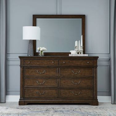 Arden Road Dresser & Mirror In Cherry