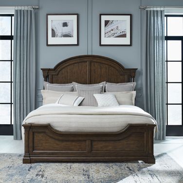 Arden Road California King Poster Bed In Satin Cherry