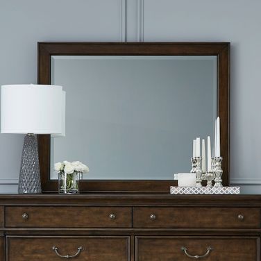 Arden Road Landscape Mirror In Cherry