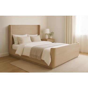 Argyle Queen Bed In Light Ash Ivory Reclaimed Wood