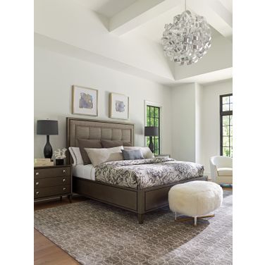 Ariana Platinum Upholstered Panel Bedroom Set