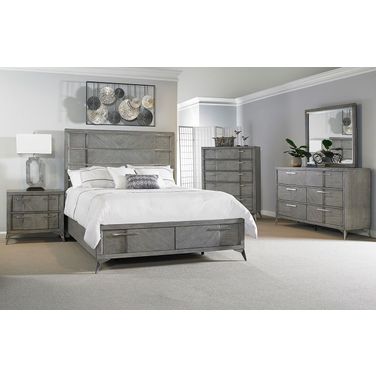 Aries Bedroom Set In Gray