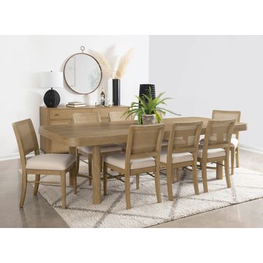 Arini Extension Leaf Dining Room Set In Sand Wash