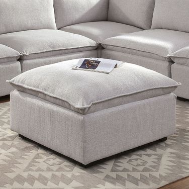 Arlene Ottoman In Light Gray