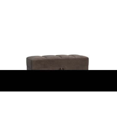 Armada Upholstered Ottoman with Storage In Brown/Black