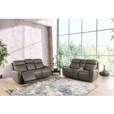 Artemia Power Reclining Living Room Set In Gray